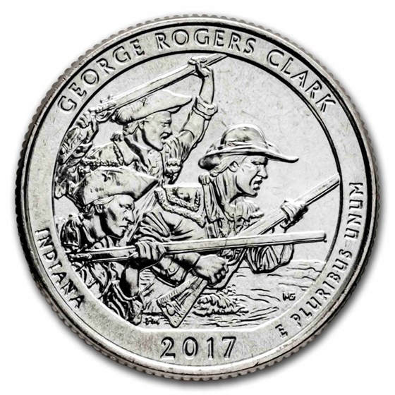 2017-D ATB Quarter George Rogers Clark National Park BU 2017-D ATB Quarter George Rogers Clark National Park BU