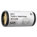 2017-D Native Amer $1 - Sequoyah (25 Coin Mint Roll) BU