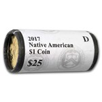2017-D Native Amer $1 - Sequoyah (25 Coin Mint Roll) BU