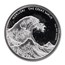 2017 Fiji 1 oz Silver Great Wave BU