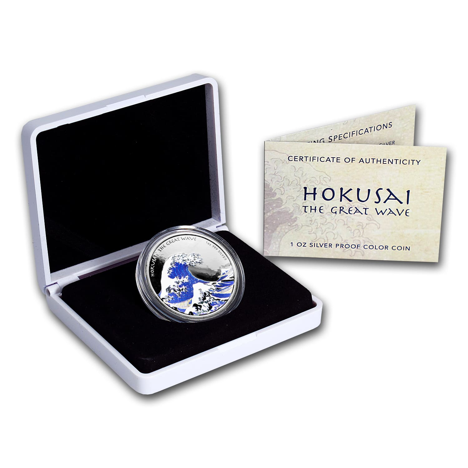 Buy 2017 Fiji 1 oz Silver Great Wave Proof (Colorized) | APMEX