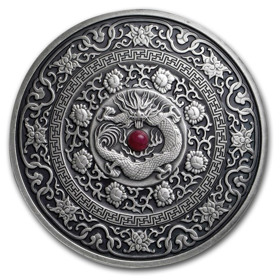 2017 Fiji 3 oz UHR Antique Finish Silver Mandala Art III(Chinese) 2017 Fiji 3 oz UHR Antique Finish Silver Mandala Art III(Chinese)