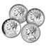 2017 Four-Medal Silver American Liberty Set (w/Box & COA)