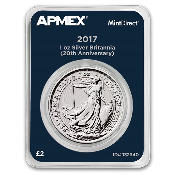2017 GB 1 oz Silver Britannia 20th Anniversary (MintDirect®) 2017 GB 1 oz Silver Britannia 20th Anniversary (MintDirect®)