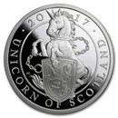 2017 GB Prf 1 oz Silver Queen's Beasts Unicorn (w/Box & COA)