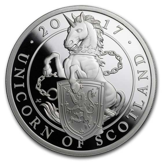 2017 GB Prf 1 oz Silver Queen's Beasts Unicorn (w/Box & COA) 2017 GB Prf 1 oz Silver Queen's Beasts Unicorn (w/Box & COA)