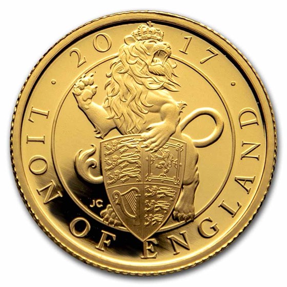 2017 GB Proof 1/4 oz Gold Queen's Beasts Lion (Box & COA) 2017 GB Proof 1/4 oz Gold Queen's Beasts Lion (Box & COA)