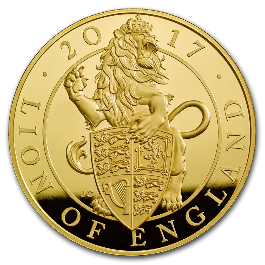 2017 GB Proof 1 kilo Gold Queen's Beasts Lion (Box & COA)