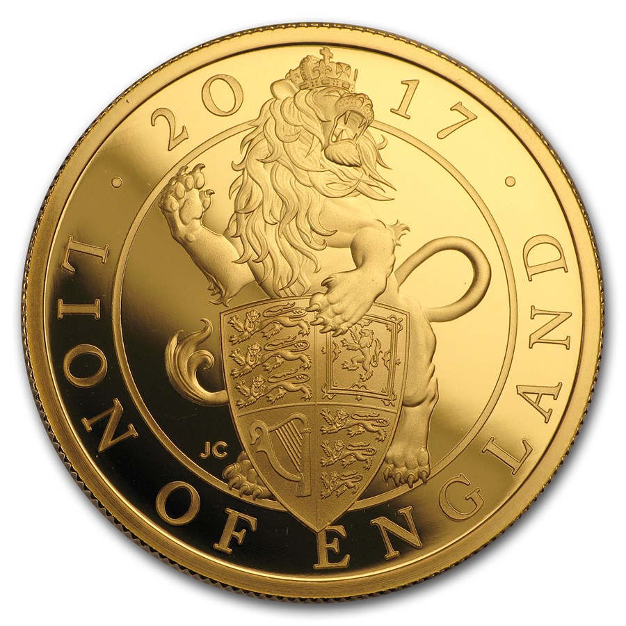 2017 GB Proof 1 oz Gold Queen's Beasts Lion (Off-Quality)
