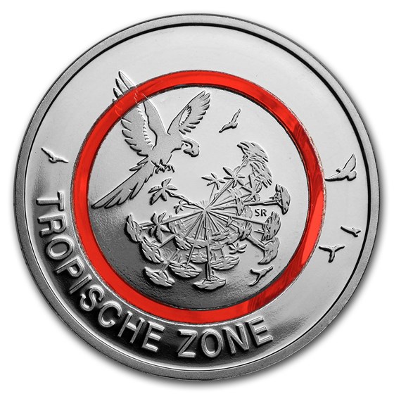 2017 Germany 5 Euro Tropical Climate Zone Proof (w/ Box) 2017 Germany 5 Euro Tropical Climate Zone Proof (w/ Box)