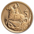 2017 Gibraltar Gold Sovereign St. George & The Dragon Proof