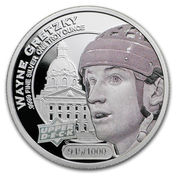 2017 Grandeur 1 oz Silver Hockey: Gretzky (High Relief) 2017 Grandeur 1 oz Silver Hockey: Gretzky (High Relief)