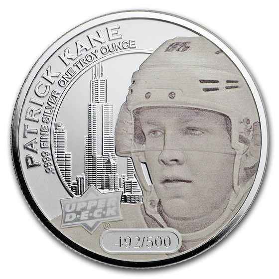 2017 Grandeur 1 oz Silver Hockey: Kane (Frosted) 2017 Grandeur 1 oz Silver Hockey: Kane (Frosted)