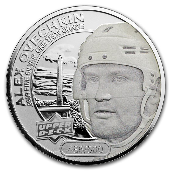 2017 Grandeur 1 oz Silver Hockey: Ovechkin (Frosted) 2017 Grandeur 1 oz Silver Hockey: Ovechkin (Frosted)
