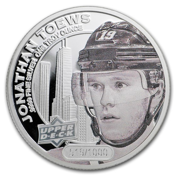 2017 Grandeur 1 oz Silver Hockey: Toews (High Relief) 2017 Grandeur 1 oz Silver Hockey: Toews (High Relief)