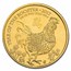 2017 Great Britain 1/4 oz Gold Year of the Rooster BU