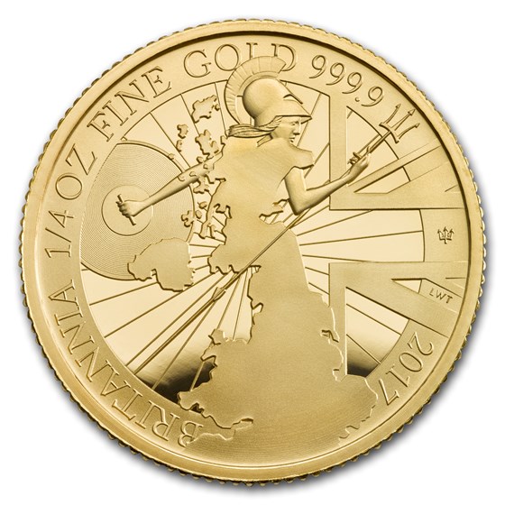 2017 Great Britain 1/4 oz Proof Gold Britannia 2017 Great Britain 1/4 oz Proof Gold Britannia