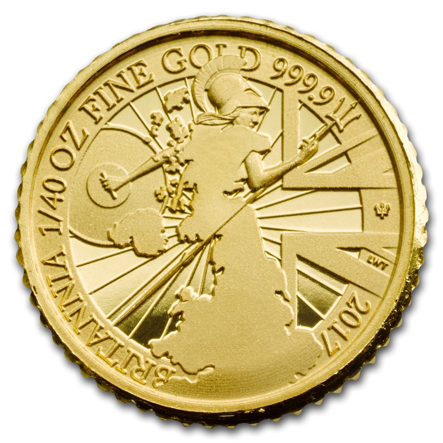 2017 Great Britain 1/40 oz Proof Gold Britannia