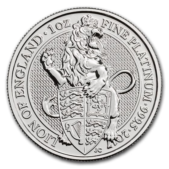 2017 Great Britain 1 oz Platinum Queen's Beasts The Lion 2017 Great Britain 1 oz Platinum Queen's Beasts The Lion