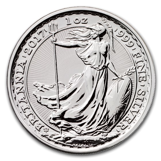 2017 Great Britain 1 oz Silver Britannia (20th Anniversary) 2017 Great Britain 1 oz Silver Britannia (20th Anniversary)