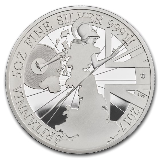 2017 Great Britain 5 oz Proof Silver Britannia