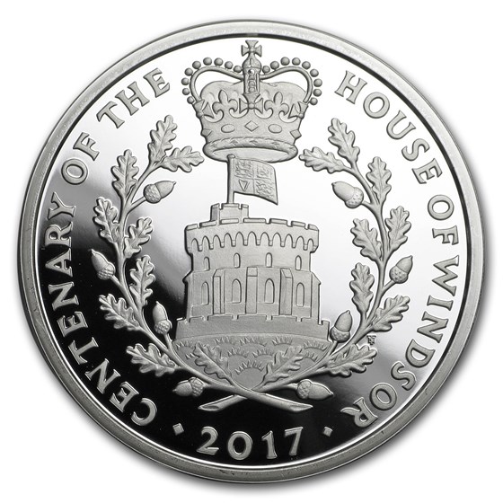 2017 Great Britain £5 Proof Silver House of Windsor Piedfort 2017 Great Britain £5 Proof Silver House of Windsor Piedfort