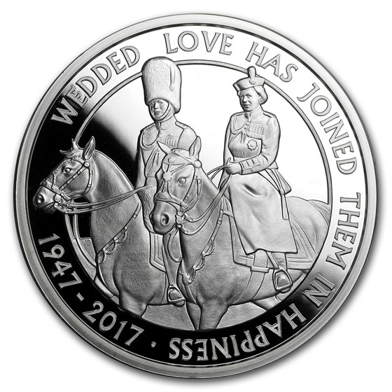 2017 Great Britain £5 Proof Silver Platinum Wedding Anniversary 2017 Great Britain £5 Proof Silver Platinum Wedding Anniversary