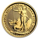 2017 Great Britain Gold 1/10 oz Britannia BU