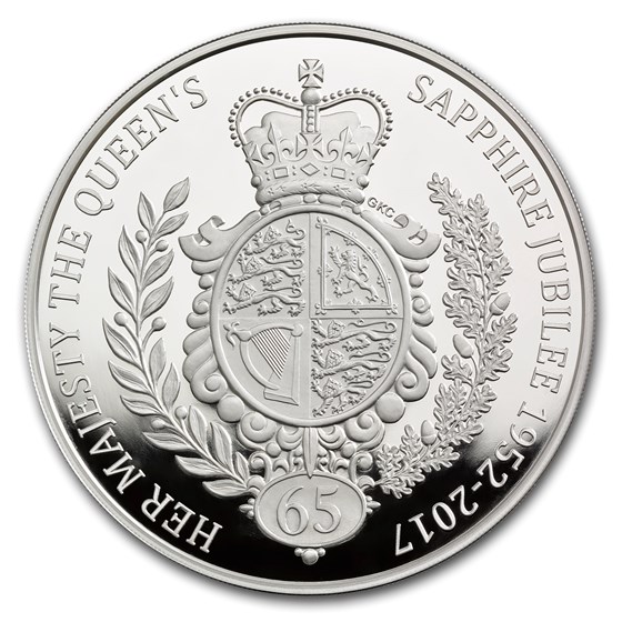 2017 Great Britain kilo Proof Silver Sapphire Jubilee 2017 Great Britain kilo Proof Silver Sapphire Jubilee