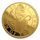 2017 Great Britain Prf 1 oz Gold Queen's Beasts Lion (Box & COA)