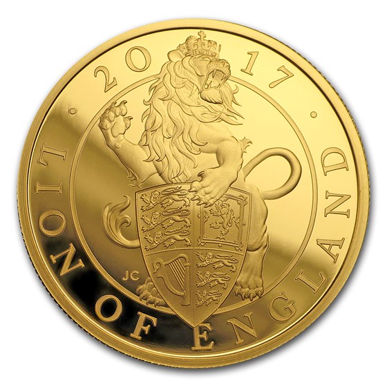 2017 Great Britain Prf 1 oz Gold Queen's Beasts Lion (Box & COA) 2017 Great Britain Prf 1 oz Gold Queen's Beasts Lion (Box & COA)