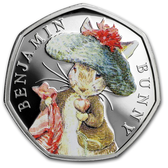 2017 Great Britain Silver 50p Beatrix Potter Prf (Benjamin Bunny)