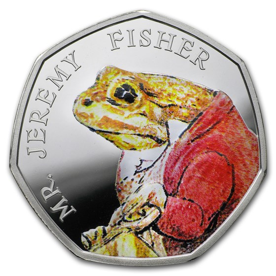 2017 Great Britain Silver 50p Beatrix Potter Prf (Jeremy Fisher)