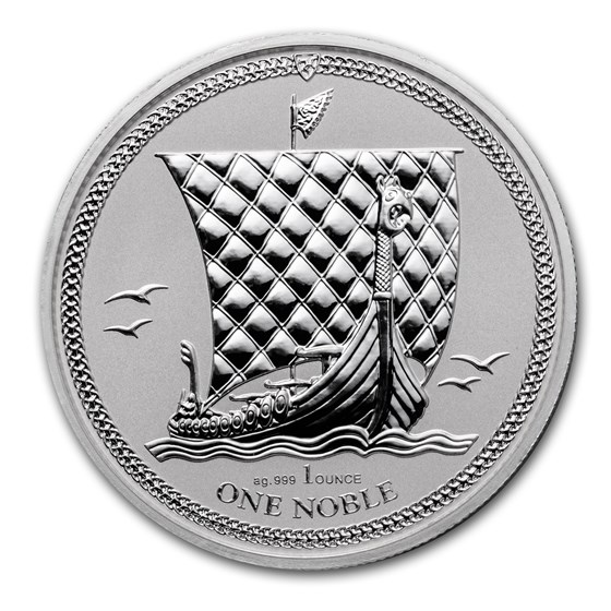 2017 Isle of Man 1 oz Silver Noble Reverse Proof