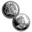 2017 Isle of Man 2-Coin Silver Angel Proof/Reverse Proof Set