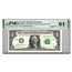 2017 (L-San Fran) $1 FRN CU-64 EPQ PMG (Fr#3004-L) Solid S/N!