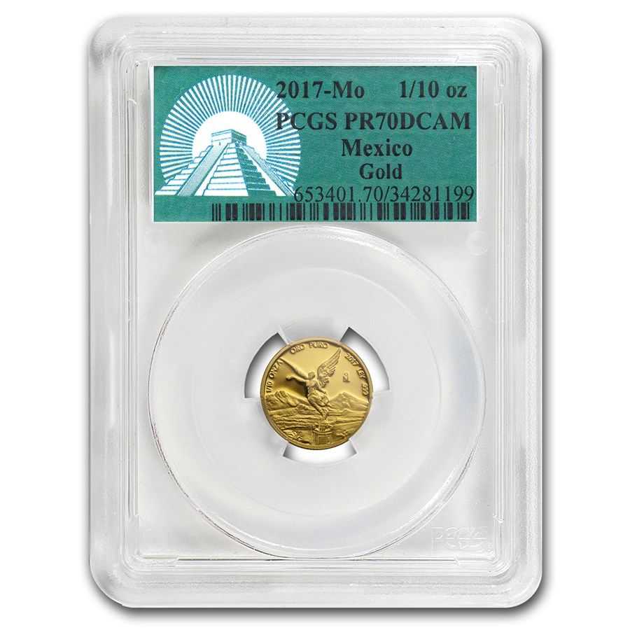 2017 Mexico 1/10 oz Proof Gold Libertad PR-70 PCGS
