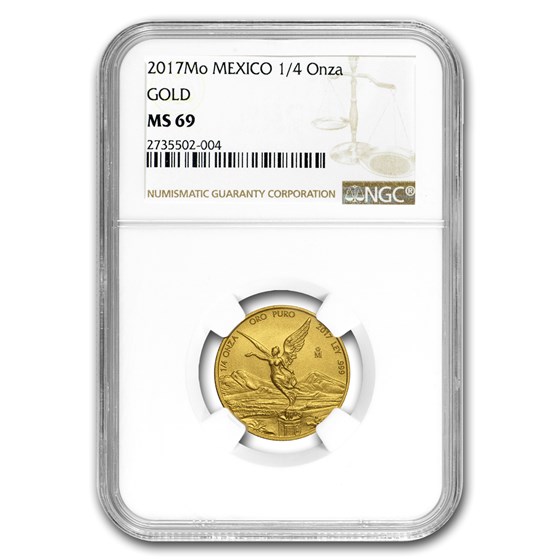 2017 Mexico 1/4 oz Gold Libertad MS-69 NGC 2017 Mexico 1/4 oz Gold Libertad MS-69 NGC