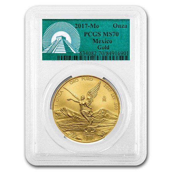 2017 Mexico 1 oz Gold Libertad MS-70 PCGS (Green Label)