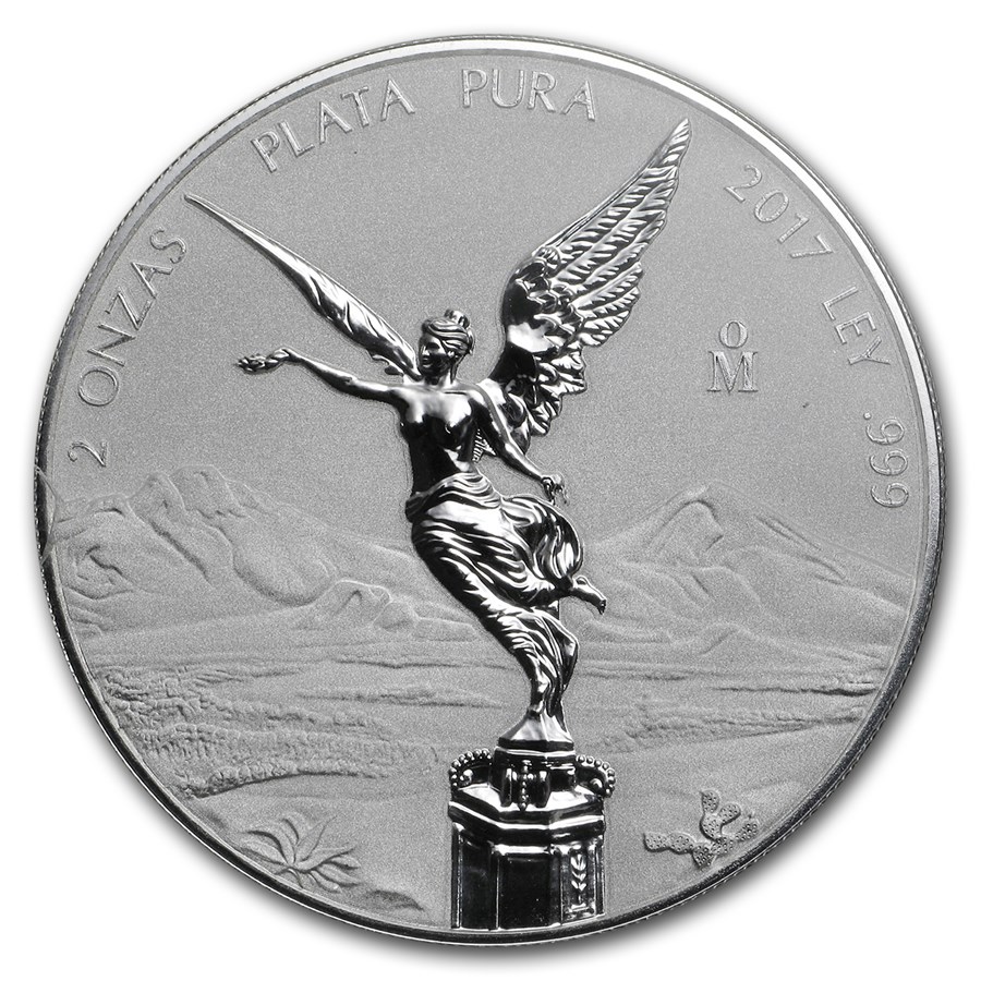 2017 Mexico 2 oz Silver Reverse Proof Libertad