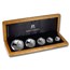 2017 Mexico 5-Coin Silver Libertad Proof Set (1.9 oz, Wood Box)