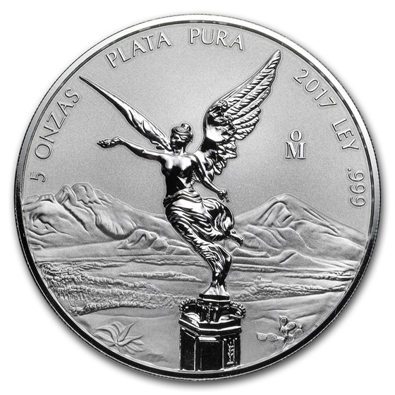 2017 Mexico 5 oz Silver Reverse Proof Libertad 2017 Mexico 5 oz Silver Reverse Proof Libertad