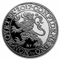 2017 Netherlands 1 oz Silver Proof Lion Dollar (No Capsule)