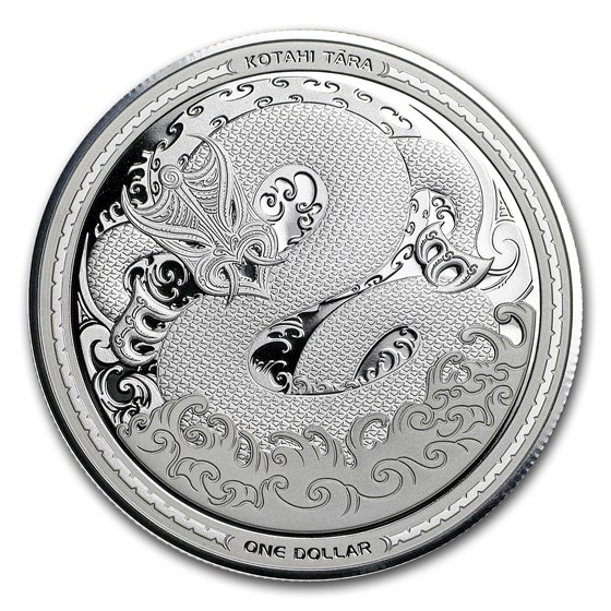 2017 New Zealand 1 oz Silver $1 Taniwha Proof Coin 2017 New Zealand 1 oz Silver $1 Taniwha Proof Coin