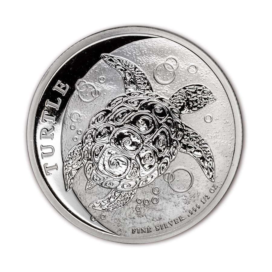 2017 Niue 1/2 oz Silver $1 Hawksbill Turtle BU