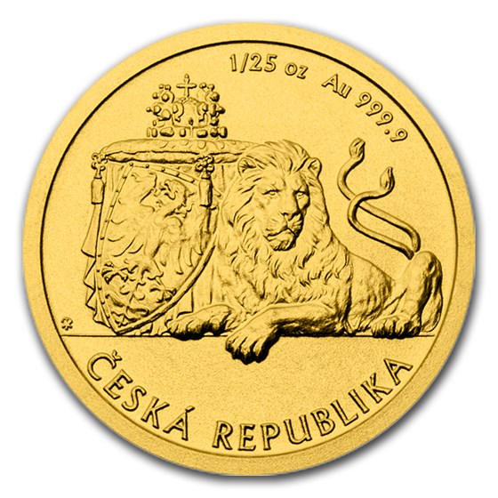 2017 Niue 1/25 oz Gold Czech Lion BU 2017 Niue 1/25 oz Gold Czech Lion BU
