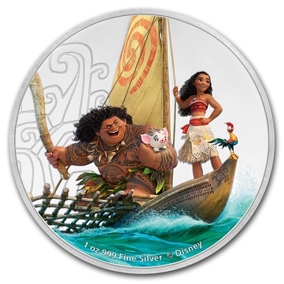 2017 Niue 1 oz Silver $2 Disney Moana 2017 Niue 1 oz Silver $2 Disney Moana