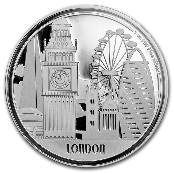 2017 Niue 1 oz Silver $2 Great Cities London 2017 Niue 1 oz Silver $2 Great Cities London
