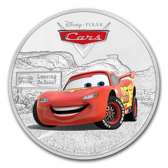 2017 Niue 1 oz Silver $2 Pixar Cars: Lightening McQueen 2017 Niue 1 oz Silver $2 Pixar Cars: Lightening McQueen
