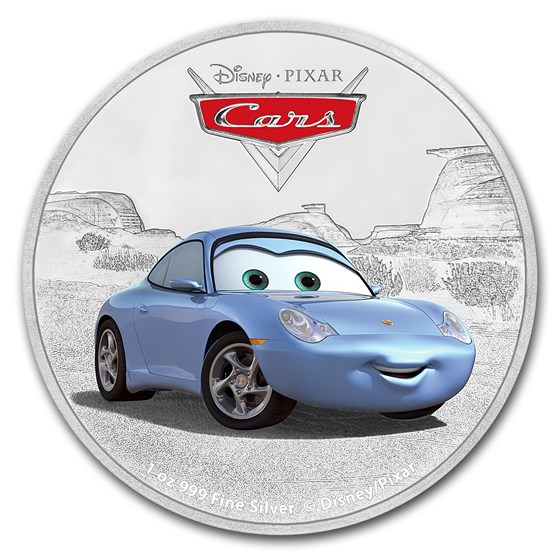 2017 Niue 1 oz Silver $2 Pixar Cars: Sally 2017 Niue 1 oz Silver $2 Pixar Cars: Sally